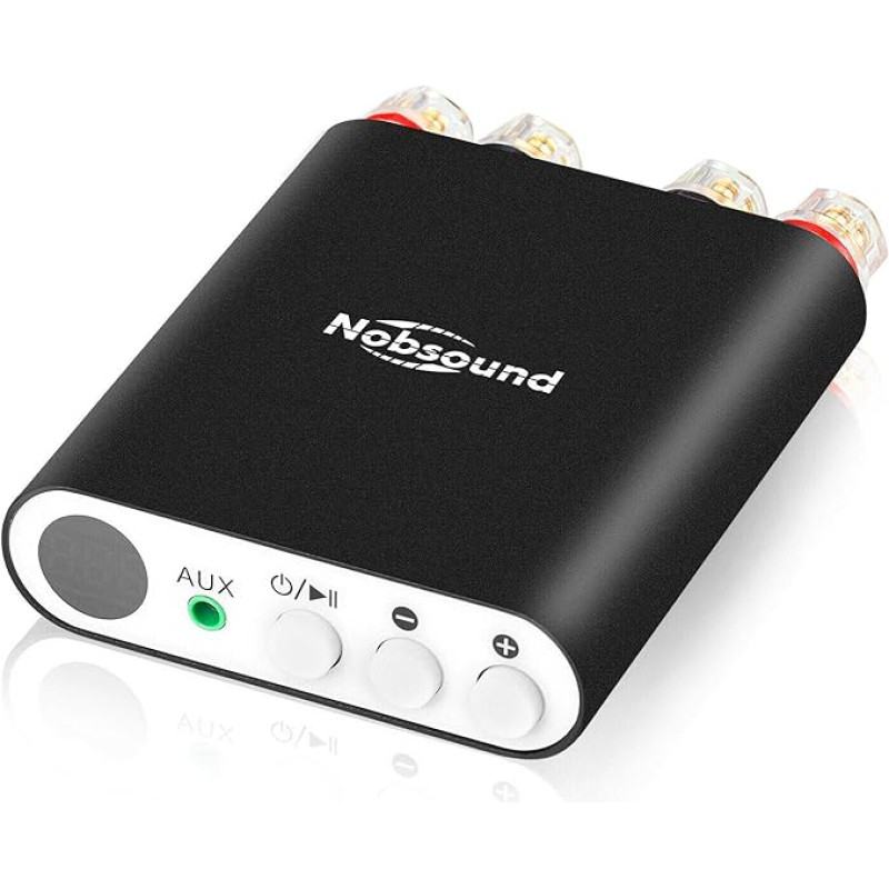 Mini Bluetooth 5.0 DSP Digital Amplifier Stereo Integrated Power Amplifier 200 W Amplifier (Nobsound TA-21)