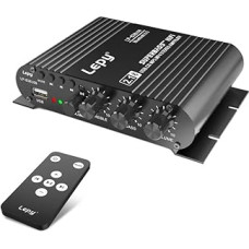 Fasizi LP-838USB Bluetooth 5.0 Amplifier 2.1 3 Channels Support Super Bass Music Playback without Data Loss USB with Remote Control Digital Amplifier with 3A Power Supply