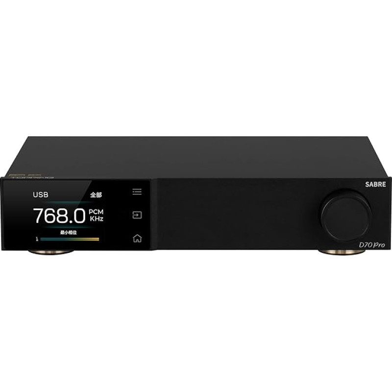 Topping D70 Pro Sabre DAC HiFi Stationary with Sabre ES9039SPRO Chip (Black)