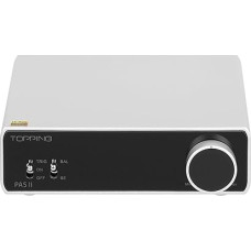 TOPPING PA5 II Speaker Amplifier Compact Desktop Amplifier Full Balance D Power Amplifier (PA5 II Silver)