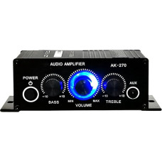 Home HiFi Stereo Amplifier, Portable Dual Channel Surround Sound HiFi Stereo Audio Receiver, Digital HiFi Bass Audio Subwoofer Amplifier, Stereo AMP Speaker for Home