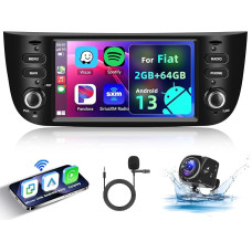 Hodozzy 2GB + 64GB Car Radio for Fiat Punto