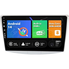 SXAUTO Built-In DAB Android 12 IPS Car Radio for Passat B6 /B7 Magotan/CC (2010-2018) - Built-in Carplay/Android Car - Camera + MIC - 4G + 64G - 360-CAM Steering Wheel Control Fast Boot - 2 DIN 10.1