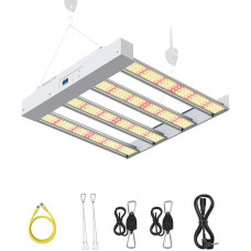 XTACO LED auginimo lempa Augalų lempa LED pilno spektro 660 LED 120 W 60 x 60 cm dangtelis LED augalų lempa 3 tipų Pilno spektro laikmatis ir pritemdymo funkcija, skirta kambariniams augalams Sėjinukai Daržovės ir gėlės