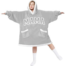 Dovanos mamai, Hoodie antklodė su rankovėmis, mamos dovana Motinos dienai, Kalėdoms, gimtadieniui, dukros ir sūnaus dovana mamai, geriausia mamos dovana, mama, vienas dydis tinka visiems