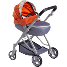 JC Toys Berenguer Nature Collection sulankstomas lėlių vežimėlis su lėlėmis iki 45 cm, krepšelis, stogelis, vežimėlis, reguliuojamas vairas, nuimama vonelė, idealiai tinka žaisti ir vaikščioti, sukurtas Berenguer