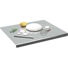 Didelė pjaustymo lenta 304 nerūdijančio plieno 50x50cm sunkiųjų pjaustymo lenta Countertop 2.1kg storio virtuvės konditerijos lentos, skirtos minkyti ritininę duonos tešlą Mėsos daržovės