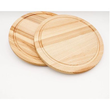 JOWE Apvali pelenų užkandžių lenta | Apvali 25 cm skersmens duonos lenta | Austrijoje pagaminta pusryčių lenta | Pakuotė po 4 vnt.