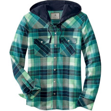 Legendary Whitetails, Moteriški Lumber Jane languoti flaneliniai marškiniai su gobtuvu