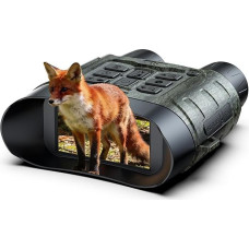 4K naktinio matymo prietaisas, 112 MP naktinio matymo žiūronai su 12x skaitmeniniu priartinimu, 5000 mAh baterija, 64GB kortelė, infraraudonųjų spindulių matymas, 500 m nuotolis