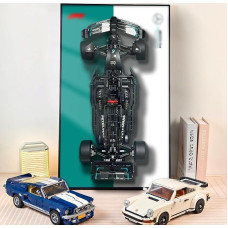 Lego Technic Mercedes-AMG F1 W14 E Performance lenktyninis automobilis 42171, 75 x 45 cm, sieninė lenta 