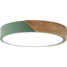 Round Tri-Colour LED Ceiling Light with Dimming Function for Flush Mounting, Green, 30 cm