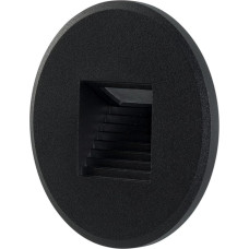 Luma Stair Light, 230 V, Dimmable, IP54, Flush-Mounted Box, Outdoor, Indoor, Round, Black