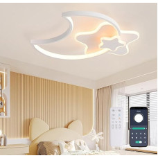 LED lubų šviestuvas 45 cm Vaikų kambario šviestuvas Lubų šviestuvas Miegamojo šviesa Stumdomas su nuotolinio valdymo pulteliu 3000 K - 6000 K, žvaigždžių šviestuvas su nuotolinio valdymo pulteliu, lubų šviestuvai vaikams su naktinės šviesos funkcija