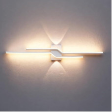 LED vidaus sieninis šviestuvas, 25 W modernus sieninis šviestuvas, baltas, 3 spalvos, sieninis šviestuvas, aukštyn žemyn nukreiptas sieninis apšvietimas, kūrybiškas 100 cm ilgio lygiagretus sieninis šviestuvas miegamajam, koridoriui, svetainei, laiptams