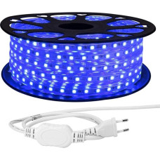 LE 20 m ilgio LED juostelės, 5050 SMD LED, 220 V-240 V LED juostelės, itin ryškios įvairiaspalvės RGB, IP65 vandeniui atsparios lauko dekoratyvinės pasakų lemputės