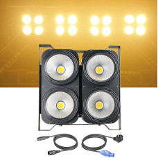 LED Par Headlight DJ Disco Light, 4 x 100 W COB Warm White Colour DMX512 LED Spotlight Stage Light Party Light Headlight Lighting for Party Lighting
