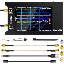 AURSINC NanoVNA-H4 Antenna Analyzer, 4-Inch Touchscreen Vector Network Analyzer, 2025 HW V4.3 10KHz-1.5GHz HF VHF UHF, Measurement of S Parameters, SWR, Phase, Delay (NanoVNA-H4)