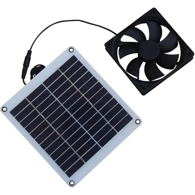 Saulės energiją naudojantis oro ventiliatorius, saulės šviesos ventiliatoriaus rinkinys, 5 W, 12 V, saulės baterija, skirta naudoti gevakavimo įrenginiuose