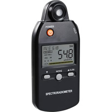 PAR liuksmetras, PPFD kvantinis spektroradiometras, viso spektro matavimas 320-800 nm | UV analizė, regimosios ir infraraudonosios spinduliuotės analizė, spalvų perteikimas, augalų augimo testas | duomenų saugojimas, MAX/MIN/MOY