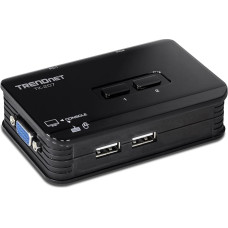 TRENDnet TK-207K 2-Port USB KVM Switch (Includes 2x KVM Cables)