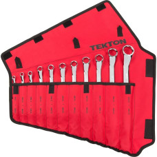 TEKTON WBE24511 45 laipsnių poslinkio kampu pasukamų veržliarakčių rinkinys su susukamu dėklu, metrinis, 6-32 mm, 11 dalių