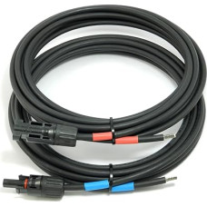 solartronics Connection Cable 4 mm² Solar Cable Black with Plug on One Side for Solar Module to Charge Controller Distributor GAK PV, Connection Cable H1Z2Z2-K, Made in Germany (2 x 15 m)