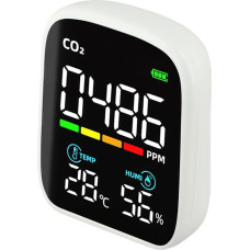 FUBESK Tragbarer Luftqualitäitätsmonitor mit Detektor, Temperatur- und Luftfeuchtigkeitstester für den den Innen- und Außenbereich