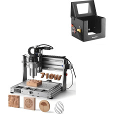 Genmitsu 3020-PRO Ultra CNC-Fräsmaschine+ KABA Fold CNC-Gehäuse, 710-W-Spindel für Metall, Holz, 60-mm-Schrittmotor, Eingebauter Motherboard-Lüfter