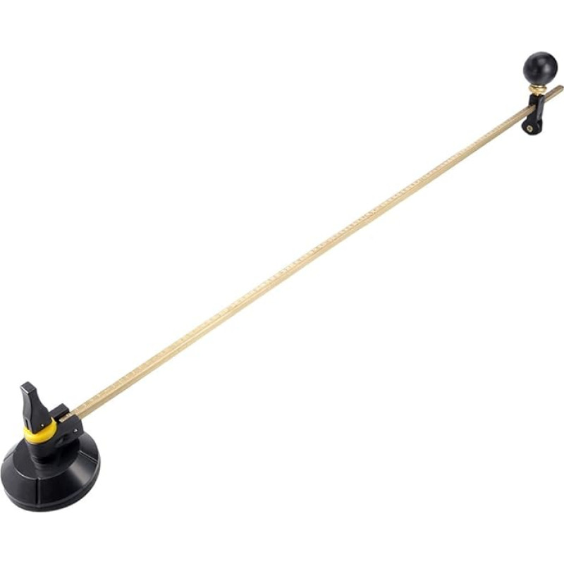 uxcell Stiklo apskritimo pjaustytuvas Max 120 cm apvalaus skersmens reguliuojama kompaso forma su siurbtuku