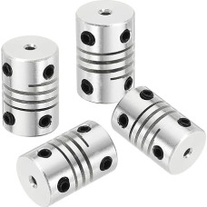išteklių žemėlapis Lanksčios kupplungos, 2 mm bis 2 mm, Gelenkverbinder aus Aluminiumlegierung, lanksčios Wellenkupplungen, Motorkupplung für 3D-Drucker, CNC-Maschine, Motorführung, DIY-Encoder D12 x L 18 mm