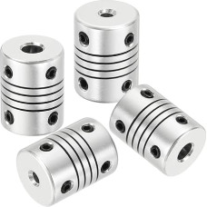 išteklių žemėlapis Lankstūs kupplungai, 3 mm bis 5 mm, Gelenkverbinder aus Aluminiumlegierung, lankstūs Wellenkupplungen, Motorkupplung für 3D-Drucker, CNC-Maschine, Motorführung, DIY-Encoder D15 x L 20 mm