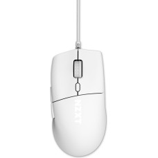 NZXT Lift 2 Ergo Lightweight Ergonomic Wired Gaming Mouse Lightweight 61g Construction 8K Query Rate Optical Switches 26K DPI Optical Sensor 100% PTFE Feet White