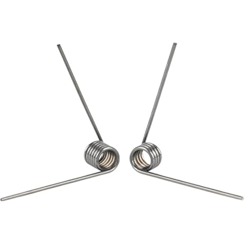 Torsionfeder Linksdrehfeder, Drahtdurchmesser 2,0 mm, 65Mn, 10 Stück(6Lap(Left rotation),18mm,2.0mm(180Angle))