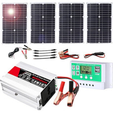 600-W-Off-Grid-Solarwechselrichter-Kit mit 50-A-Laderegler for Wohnmobil, Van und Boot – tragbare Stromversorgungslösung for Camping und Abenteuer(100W)