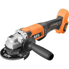 AEG - 125 mm Cordless Angle Grinder 18 V [PRO18V] - Tool-free Saw Blade Change - Supplied with Case and Disc (without Battery) - BEWS18-125X2-0