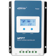 EPEVER MPPT Charge Controller 10A 12V / 24V Auto Work Max. PV 100V Solar Controller with LCD Display for Sealed Flooded Lithium Gel AGM Batteries (Tracer 1210AN)