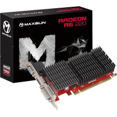 MAXSUN AMD Radeon R5 220 2GB tylioji vaizdo plokštė (pasyvusis 0 dB aušinimas, žemo profilio DVI, VGA, HDMI 64 bitų DDR3 PCI Express X16 žaidimų vaizdo plokštė)