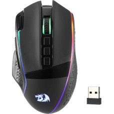 Redragon M991 Wireless Gaming Mouse, 19000 DPI Wired/Wireless Mouse with Quick Fire Button, 9 Macro Buttons, 45 Hours Continuous Power and RGB Backlight for PC/Mac/Laptop