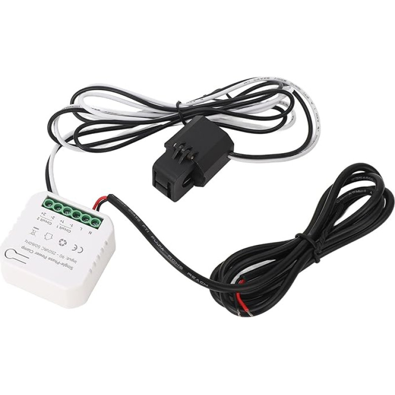 Išmanusis energijos monitorius Išplėstinis dvikryptis elektros energijos vartojimo skaitiklis su 80A gnybto jutikliu Realaus laiko parametrų stebėjimas, skirtas namų saulės fotovoltinėms sistemoms ir miestų elektros tinklams