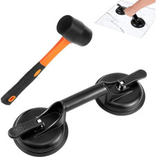 Floor Joint Fixer, Flooring Suction Handle Tool, Repair Hammer for Skirting Boards, Wall Mounting, Bathroom