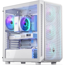 ENDORFY Arx 700 White ARGB, žaidimų kompiuterio ATX korpusas, 4 x ARGB 140 mm ventiliatoriai, viršutinė ir priekinė dalys pagamintos iš erdvaus tinklelio, vieta dviem iki 360 mm AIO vandens aušinimo radiatoriams