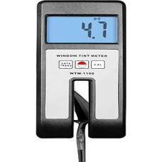 1100 Digitales Fenstertönungsmessrät mit 18 mm Dicke, 100% Reichweite, visuelle Lichtdurchlässigkeit aus und Kunststoff mit Sensor