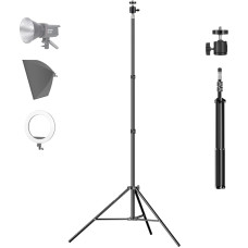EMART šviesos stovas su rutulinės galvutės laikikliu, 5 pėdų nešiojamas studijinis apšvietimo trikojis fotoaparatui, blykstei, softboxui, portretui, vaizdo fotografijai, skėčiui, stroboskopo šviesai