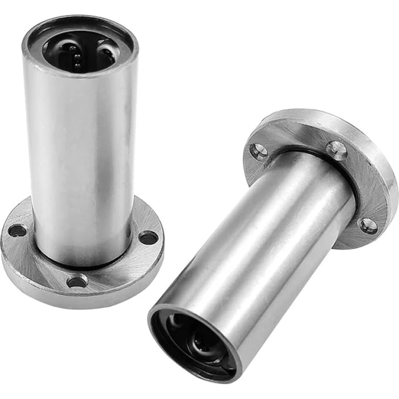 Stahlkäfig, runder Flanschtyp, verlängertes Linearlager LMF8LGA LMF10LGA LMF12LGA LMF16LGA LMF20LGA LMF20LGA 25 30 35 40LGA(LMF20LGA 20X32X80mm)