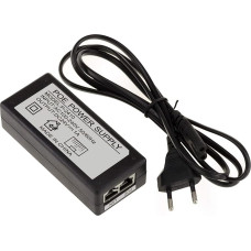 KALEA-INFORMATIQUE Išorinis POE maitinimas per Ethernet 220V-24V 1A maitinimo šaltinis + ant 4 ir 5 laidų ir - ant 7 ir 8 laidų. RJ45 įvestis ir išvestis.