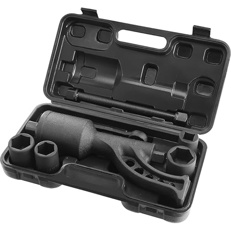 VEVOR sukimo momento daugiklis 6800 Nm, sukimo momento stiprintuvas 1:64, sukimo momento stiprintuvas 25,4 x 25,4 mm, sukimo momento stiprintuvo ratų veržliarakčių rinkinys 21# Kvadratinis 33 mm, 38 mm ir 41 mm veržliarakčių rinkinys