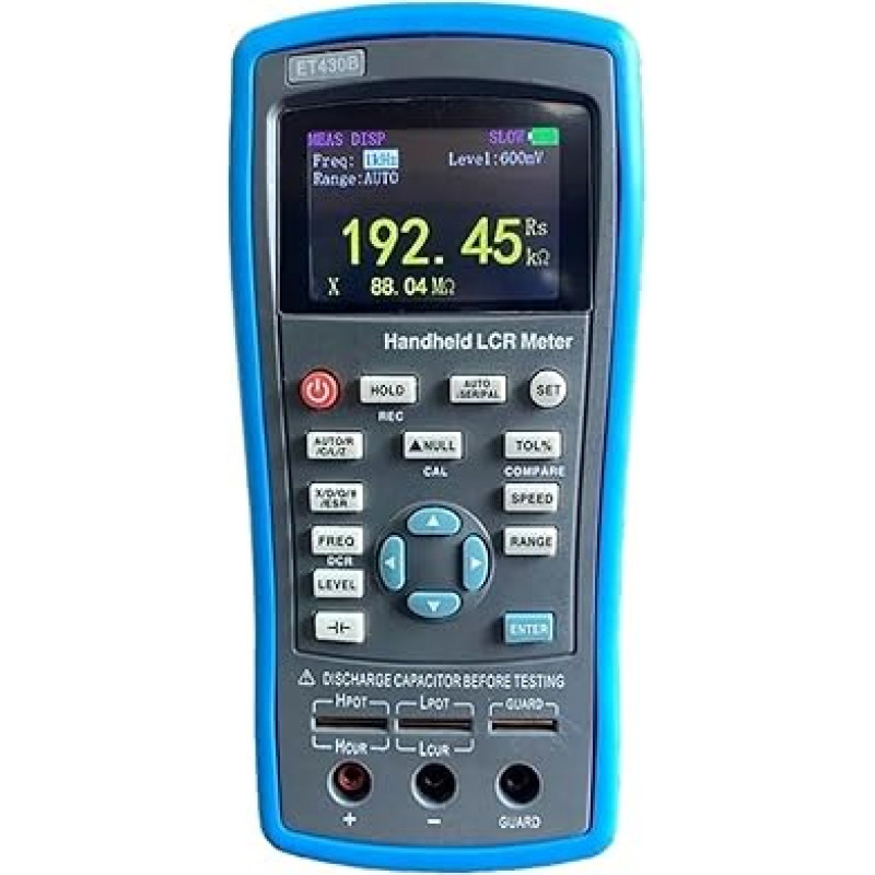 Skaitmeninis tiltas Tragbare LCR Digital Bridge TFT-Flüssigkristall-Auflösungsbeständigkeit, Erfüllte Elektrische Tests Misst die Induktivität(ET432)