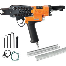 Kamsin K-SC7E Pneumatinės žiedinės replės su ilga nosimi, 15 storio, 7,0 mm uždarymo skersmens, pneumatinės žiedinės replės C tipo spaustukams tvorose, narvuose