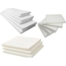 Hochdichte Polsterschaumplatte, feste Schaumstoffpolsterung für drinnen und draußen, auf jede Größe zuschneidbar, für Kissen, Sofa, Betten, Sitze, Wohnmobile, DIY-Projekte (65 x 65 x 10 cm)